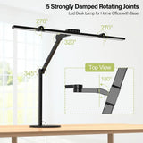 Adjustable LED Desk Lamp with Sphere Lighting, Auto Dimming for Home