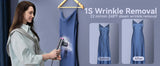 Jack ＆ Rose Travel Steamer for Clothes,100-220V Portable Iron,15s Heat Up,Steamer ＆ Iron 2 In 1, Travel Size,Large Ceramic Heat Panel