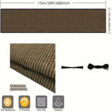 4' x 50' fenced privacy screen, Outdoor Backyard sunshade windscreen, Privacy fence screen
