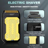3-in-1 Cordless Hair Clippers and Trimmers Set for Men with Adjustable Lever Long-Lasting Battery Stainless