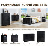 Bedroom Chest w/ Charging Station / Storage Drawers, End Table/Nightstand