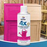 Senven 2 Packs of 26OZ Multi-Surface Spray Paint Kits Pink Primer Paint Quick-Drying Odorless