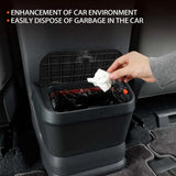 Waterproof Car Trash Can with Cup Holder for Sienna 2021 2025 Brown