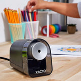 Heavy Duty Electric Pencil Sharpener, Quiet Motor, Pencil Saver, Auto-Reset