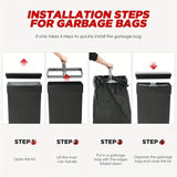 13 Gallon Trash Can Automatic Kitchen Trash Can Touch Free High-Capacity Garbage Can
