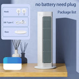 3000mAh Tower Fan Wall Mounted Leafless Fan 3 Mode Silent for Home Office