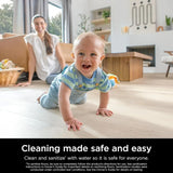 Shark Steam Mop w/ 2 Machine Washable Dirt Grip Pads, Removable Water Tank