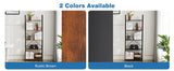 JHK 5 Tier Bookcase Bookshelf Modern Book Case For Books Corner Storage Organizer for Bedroom Home