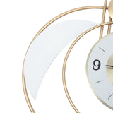 Wall Clock 27.95" Large Metal Hanging Clocks Silent Modern Art Home Décor
