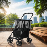 Portable Shopping Cart Multifunctional Collapsible Grocery Cart Removable Basket Personal Shopping Cart