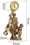 Mantel Clocks Grandfather Home Decor Art Pendulum Clock Desktop