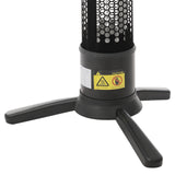 1500W Indoor Outdoor Space Heater W/ 3 Heat Settings and Timer for Patio