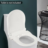 2.6kg PP Smart Toilet Seat Dual Nozzles Three Flushing Holes 0.08-0.8Mpa Water Pressure 48 *