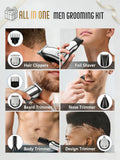 Ufree Beard Trimmer for Men, Waterproof Electric Razor for Nose, Body, Face & Mustache, Cordless
