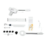 White Professional Facial Steamer,800W 110V 2-in-1 Facial Steamer Beauty Tool, Single