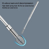 Ear Wax Pickers Stainless Steel Earpick Wax Remover Curette Ear Pick Cleaner MD DC PRINT