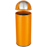 17 Gal / 65L Push Lid Trash Can Commercial Grade Brushed Stainless Steel for Outdoor/Kitchen,Home