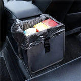 Car Trash Can Portable Storage Mesh Pocket Hanging Trash Can Backseat Storage