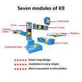 Mini 3D Printer High Accuracy Silent Desktop Printer Printing Function Easy Operation PLA 3D Printer for Beginner DIY Crafts
