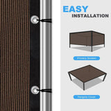 90 Shade Fabric Sun Shade Cloth Privacy Screen with Grommets for Patio Garden