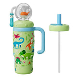 24oz Stainless Steel Whale Fountain Tumbler with Handle Whale Water Cups