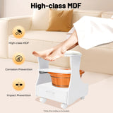 Foot Rest Pedicure Manicure Furniture, Trolley for Foot Bath, Footbath Stool with Wheels,