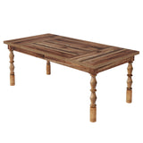 Tribesigns 62” Wood Patio Table for 4-6 People
