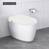 Bidet Toilet Seat, Non-Electric  Ecoseat, D-Shaped Unplugged Smart Toilet Lid, Body Cleaner Lid,