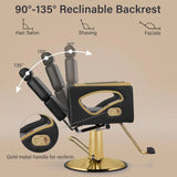 Heavy-Duty 360° Swivel Barber Chair for Salons,
