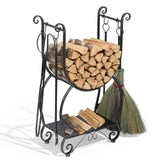 Indoor Fire Wood Log Rack for Fireplace Heavy Duty Firewood Pile Storage Racks