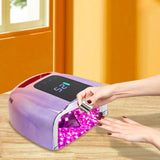 Rechargeable UV LED Nail lamp,Cordless Nail Dryer with Removable  Bottom,Professional Curing Lamp for Fingernail and Toenail, Auto Sensor