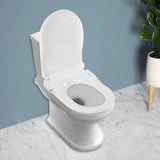 Non-Electric Bidet Toilet Seat Dual Nozzle System White Fits