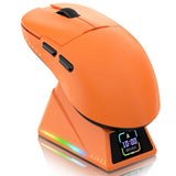 AJAZZ AJ159APEX 8Khz Wireless Gaming Mouse Ultralight Magnetic Screen Charging Dock PAW3950 BT/2.4Ghz/Type-c Wired Programmable