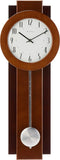 C3383 Avent Wall Clock  Two-Tone Wooden Case with Slow-Swing Pendulum