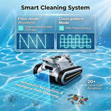 Cordless Automatic Pool Vacuum Robot for Inground & Above Ground Pools