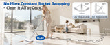 INSE Steam Mop Detachable Steam Cleaner 6 in 1 for Carpet Hardwood