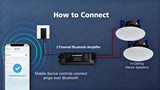 STUDIOFINIX 4 Inch Bluetooth Ceiling Speakers, 160W 2-Way, Wired Surround Sound, Flush Mount,