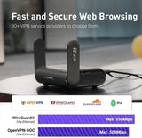 Pocket Wi-Fi 6 Wireless Internet Router, Portable VPN Routers WiFi for Travel, Pub