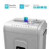 Office paper/CD/credit card shredder with anti-jam feature, metal housing
