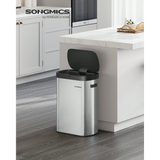Motion Sensor Trash Can,13-Gallon Automatic Garbage Can With Soft Close Lid