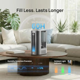 6L Humidifiers for Bedroom, Smart Warm and Cool Mist for Large Room, 60Hr Quiet Runtime