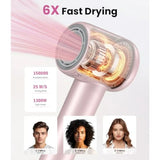 Hair Dryer for salon home use, pink ionic dryer with 500M negative ions,