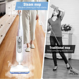 DayPlus Steam Mop & Detachable Steam Cleaner for Carpet Laminate