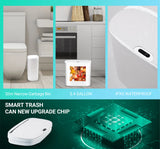 13L Motion Sensor Bathroom Trash Can with Lid,Small Automatic Garbage Can