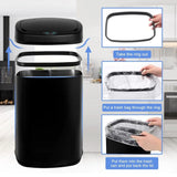 Trash Can 13 Gallon Trash Can Kitchen Automatic, Motion Sensor & Touch-Free