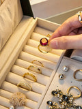 1PC Necklace Earrings Jewelry Storage Organizer Box, Ideal choice for Gifts