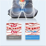 Coccyx Memory Foam Chair Orthopedic Pillow Office Seat Pad Hemorrhoid Treat Car Seat