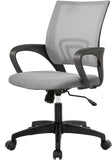 PayLessHere Black Mesh Office Chair Adjustable Lumbar Support Armrest