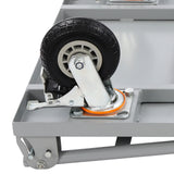 2000lbs Industrial Silver Flat Dolly Cart Heavy-Duty Iron Hand Truck