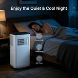 10000 BTU Portable AC with Cool, Dehumidifier,for Rooms Up to 450 Sq. Ft.,